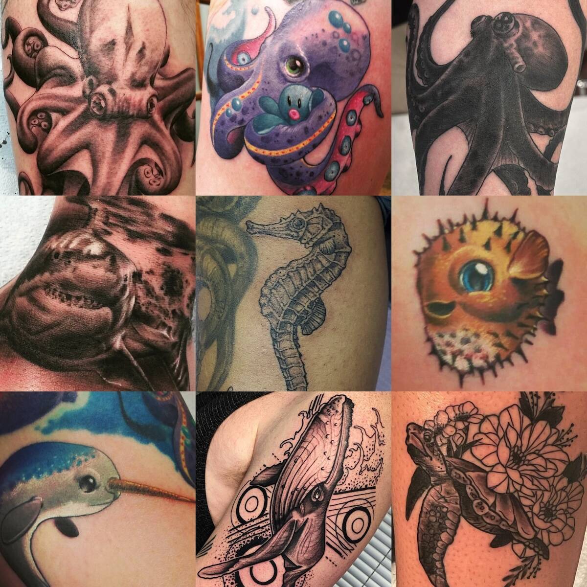 Sea Creature Tattoo